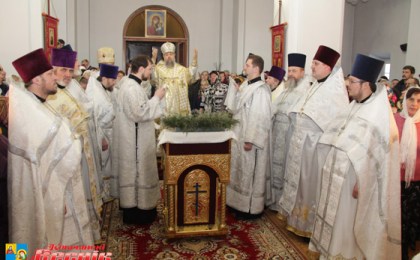 Освященние храма в деревне Хидры 