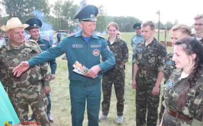 Областной слет юных спасателей и пожарных прошел вблизи деревни Новоселки