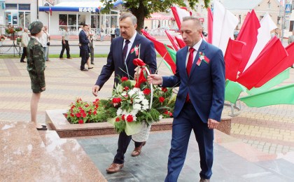 Свята годнасці, памяці і адзінства адзначылі на Кобрыншчыне