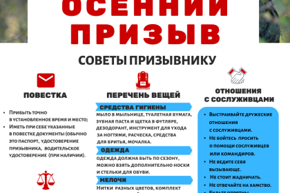 Советы призывнику. Осенний призыв 2019