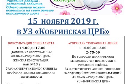 17 ноября - Международный день недоношенных детей
