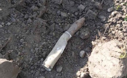 В Кобрине мужчина обнаружил на своем участке снаряд