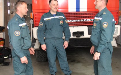 За 20 лет службы в органах МЧС старший пожарный из Кобрина Юрий Батц провёл сотни поединков со стихией