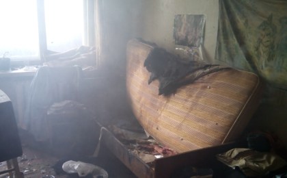 В Кобрине работники МЧС спасли на пожаре хозяина квартиры