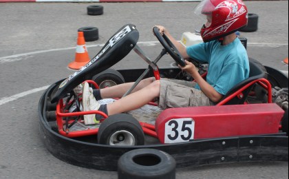 В Кобрине прошли районные соревнования по картингу
