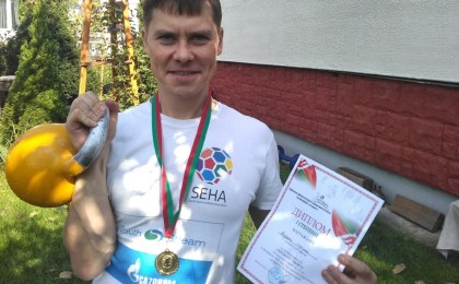 Районные соревнования по гиревому спорту прошли в Кобрине