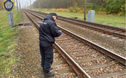 СК: Возбуждено уголовное дело по факту приведения в непригодное состояние поезда и средств сигнализации вблизи д.Тевли
