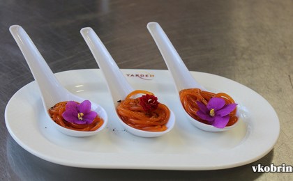 Эксперименты с молекулярной кухней в Кобринском лицее сферы обслуживания