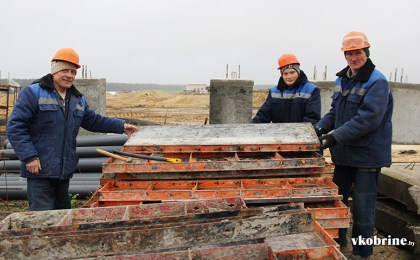 В ОАО «Батчи» идет закладка нового молочнотоварного комплекса «Девятки» на 1200 коров