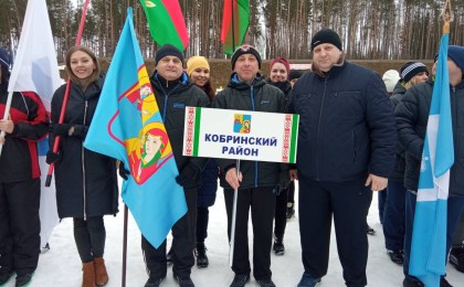 Команда Кобринского района – на «Брестской лыжне-2021»