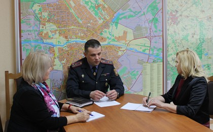 Пресс-конференция начальника отдела внутренних дел Кобринского районного исполнительного комитета, полковника милиции Андрея Дулевича