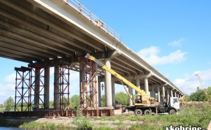 Реконструкция моста в Кобрине. ВИДЕО