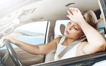 Рекомендации ГАИ во время жары: не стоит долгое время находиться за рулем