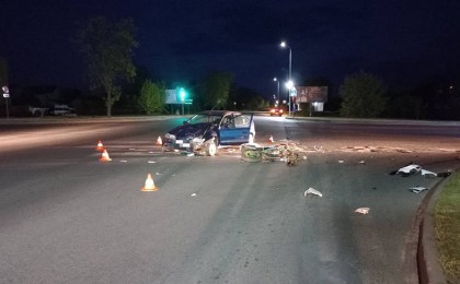 Автоледи сбила 16-летнего мотоциклиста в Кобрине
