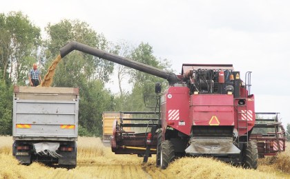 Информация о ходе уборочной кампании в хозяйствах Кобринского района по состоянию на 28 июля