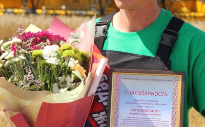 В Брестской области на жатве появились первые «тысячники»