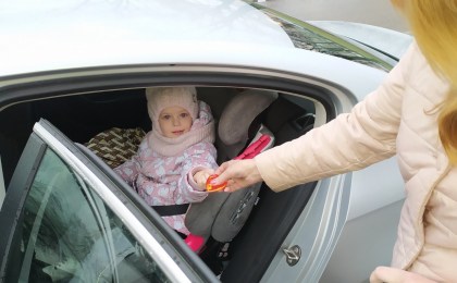 Сотрудники ГАИ провели акцию «Пристегни ребенка!»