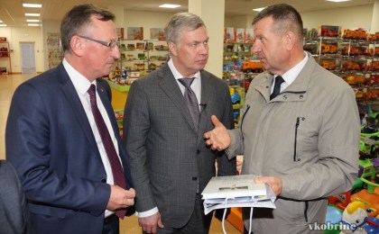 Заместитель председателя Брестского облисполкома Дмитрий Городецкий и делегация Российской Федерации 4 октября посетили СООО «ПП Полесье». ФОТО