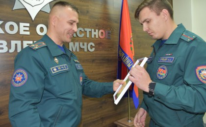 Инспектор Кобринского РОЧС Андрей Ерошок – лучший государственный инспектор Брестской области по пожарному надзору
