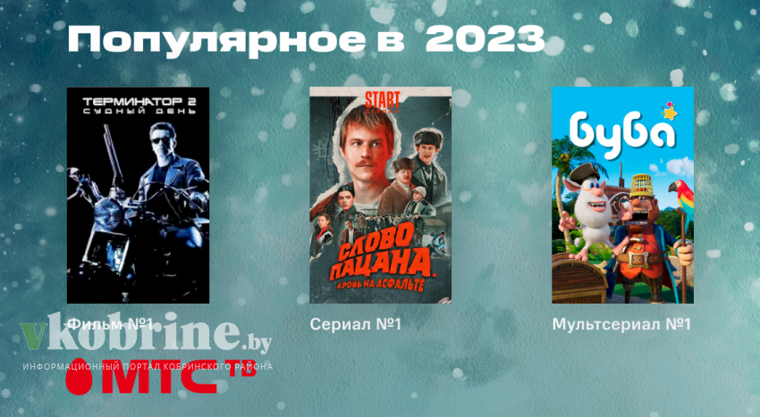 Что смотрели белорусы в 2023 году? ТОП-10 фильмов, сериалов и мультсериалов в МТС ТВ