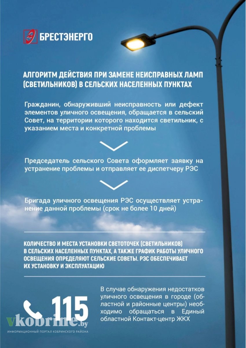 Как заменить неисправную лампу уличного освещения