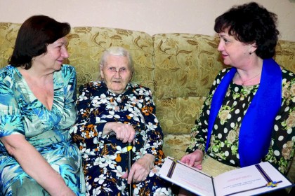 Жительница Кобрина Надежда Омельченко отпраздновала свой 100-летний юбилей