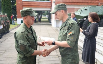 В Кобрине наградили лучших участников мобилизационных учений Брестской области