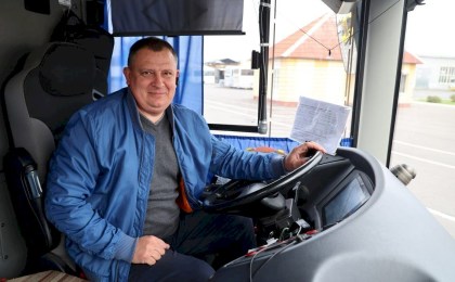 Профессионал на линии - водительский стаж кобринчанина Анатолия Нестюка насчитывает уже 27 лет