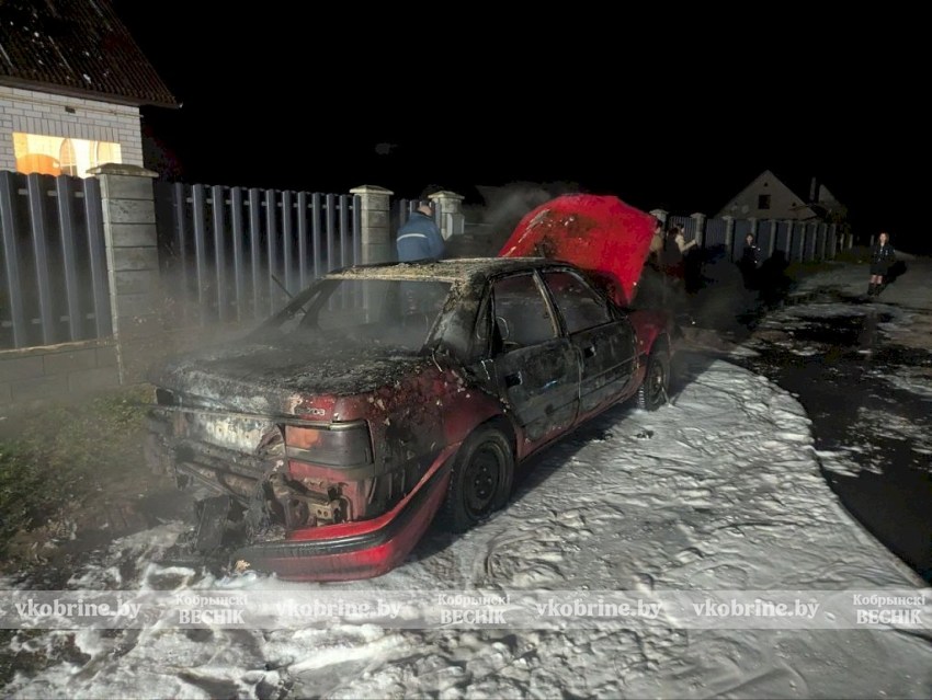 Два пожара за неделю в Кобринском районе: огонь уничтожил автомобиль и квартиру, жертв нет