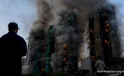 Александр Лукашенко выразил соболезнования Си Цзиньпину в связи с жертвами пожара в Гонконге