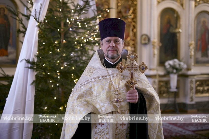 Поздравление протоиерея Сергия Утраты, Благочинного церквей Кобринского округа с Рождеством Христовым!