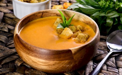 Готовим оранжевый крем-суп, сытное пюре и полезные чипсы