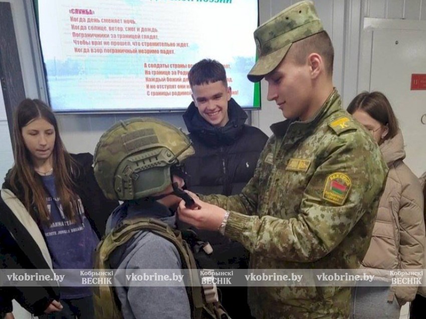 Учащиеся СШ № 16 г. Пинска ознакомились с условиями службы на пограничной заставе «Дивин»